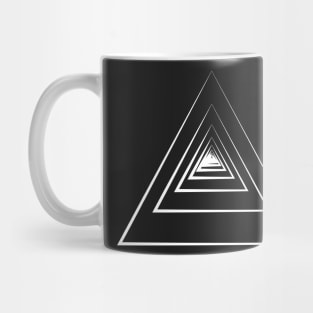 Minimalist Infinite Triangles Mug